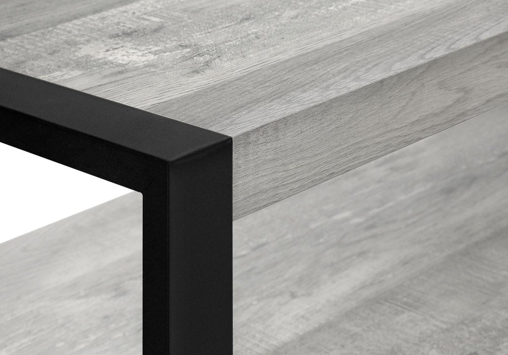 Black and Gray Cabinet Enclosed Storage TV Stand - 59-inch
