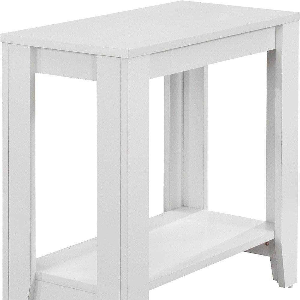 Deep Taupe End Table with Shelf - 22-inch