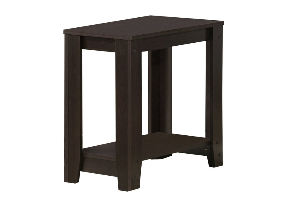 Deep Taupe End Table with Shelf - 22-inch
