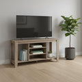 Taupe Wood Open Shelving TV Stand - 48-inch