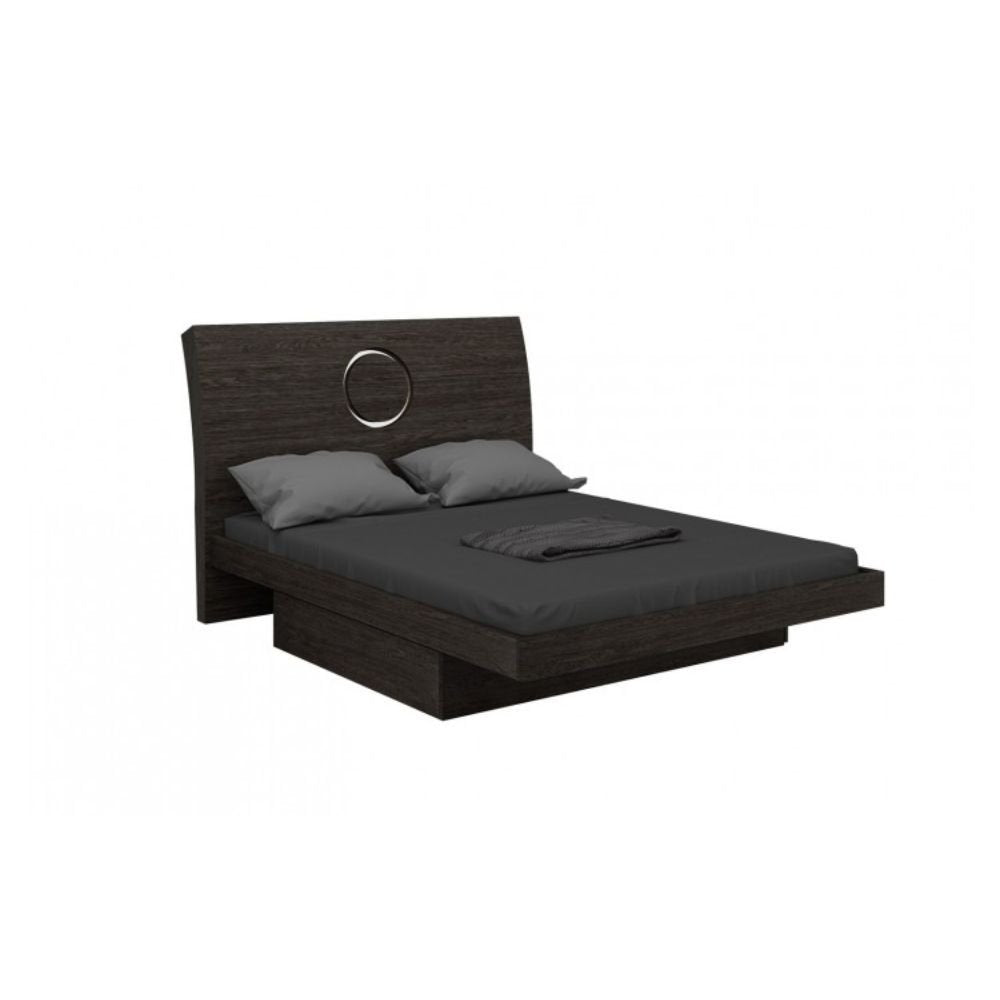 Four Piece Gray Solid Wood Bedroom Set with Mirror