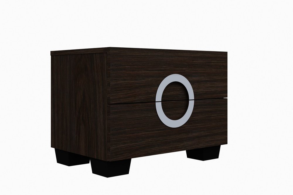 Four Piece Wood Brown Solid Wood Bedroom Set with Mirror