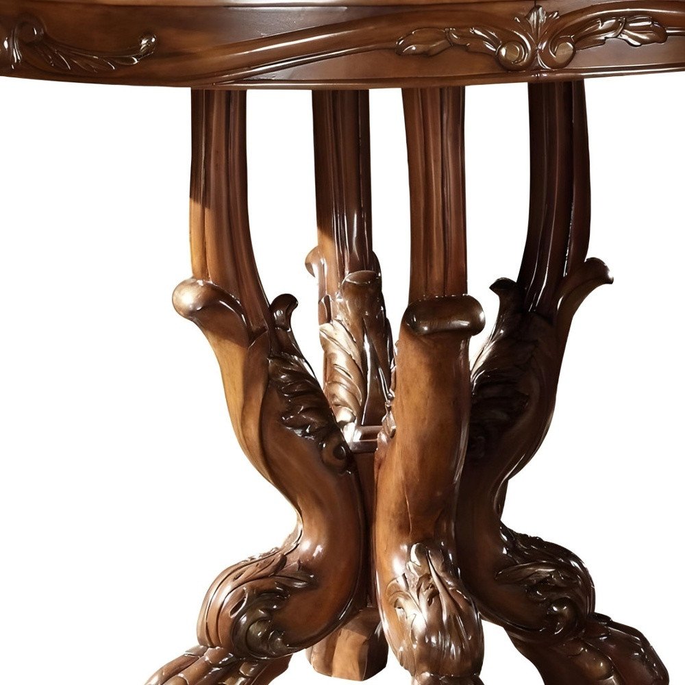 Brown Solid Wood Dining Table - 48-inch