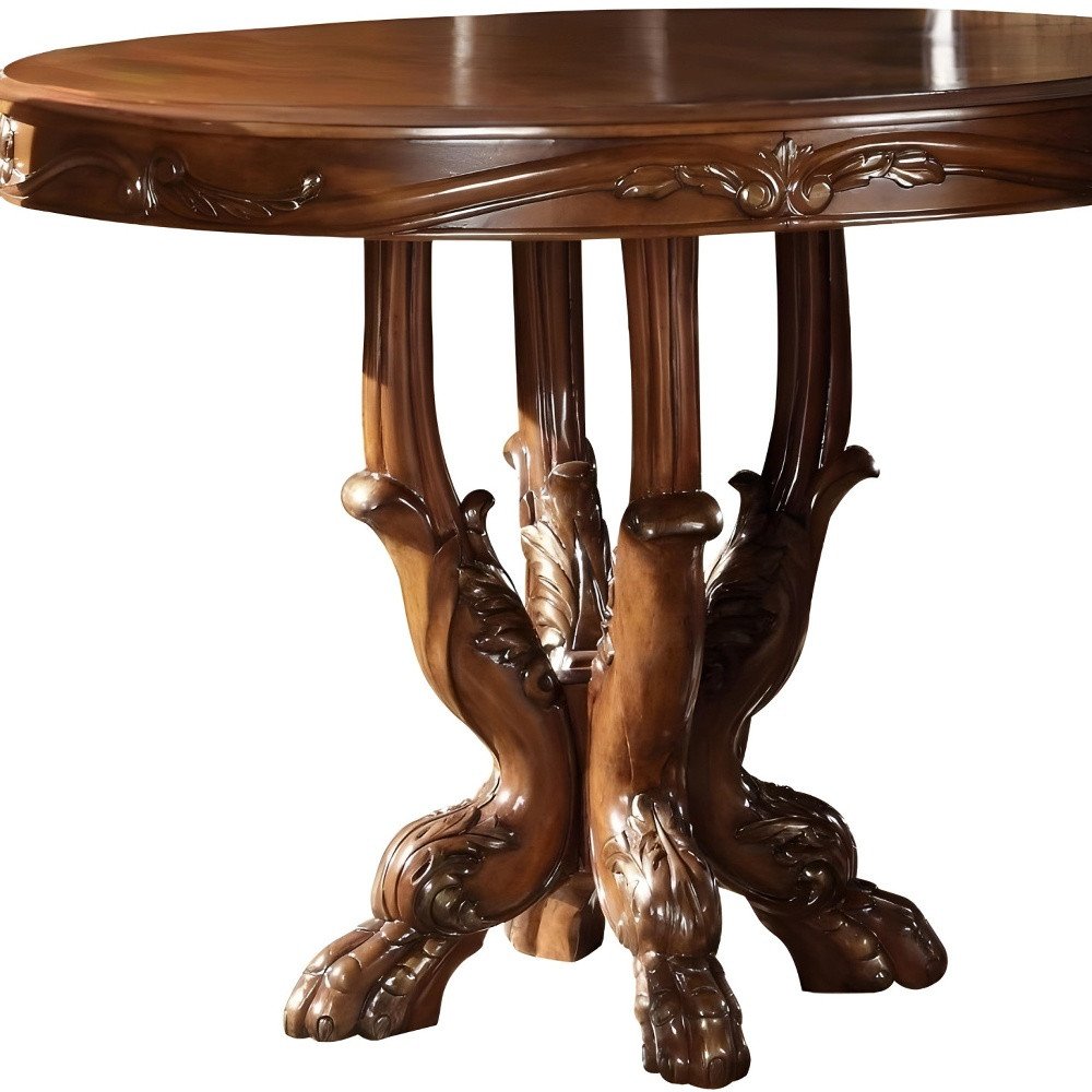 Brown Solid Wood Dining Table - 48-inch
