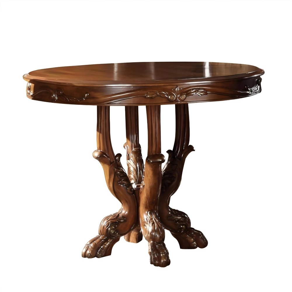 Brown Solid Wood Dining Table - 48-inch