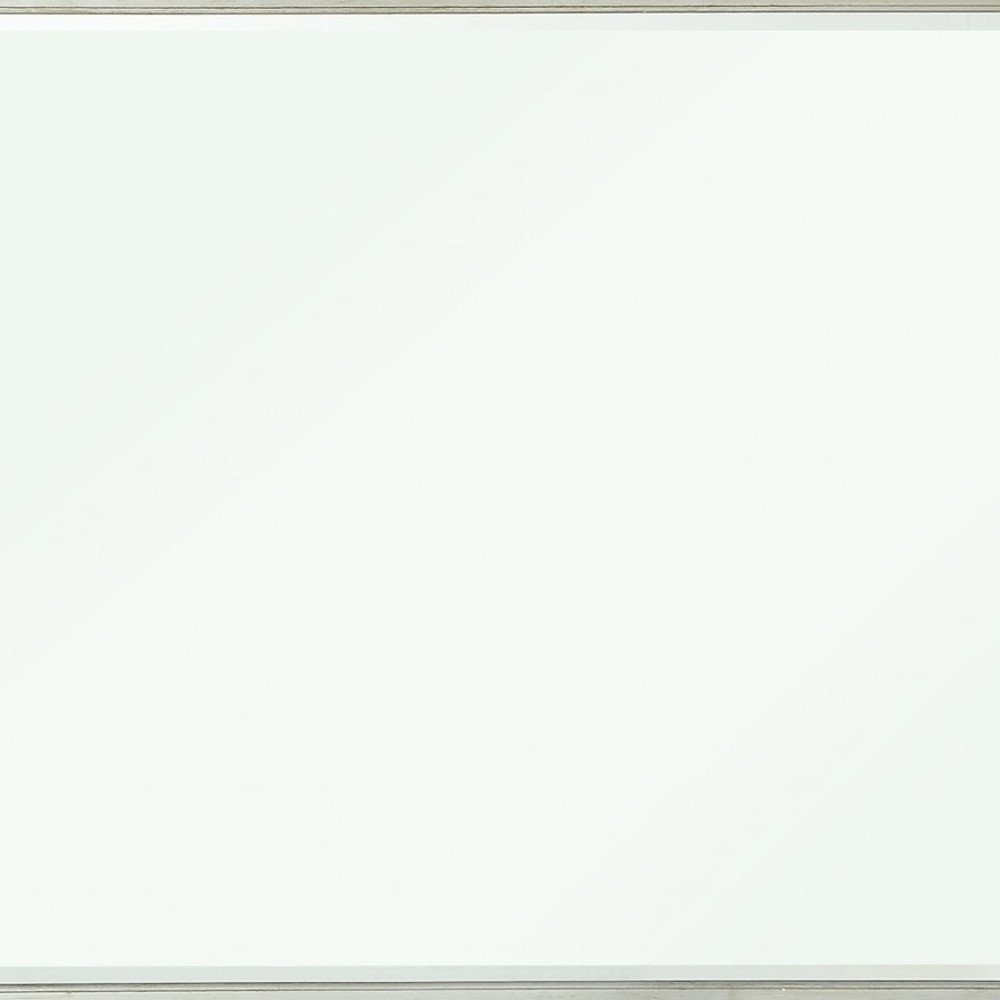 Silver Wood Framed Mounted Dresser Mirror - 42-inch