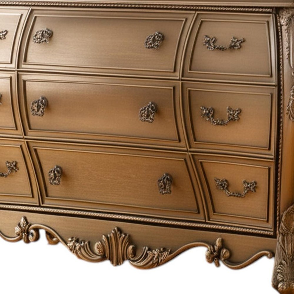 Brown Solid Wood 11 Combo Dresser - 41-inch