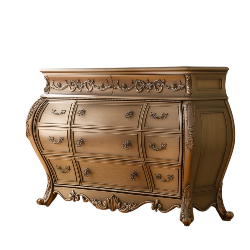 Brown Solid Wood 11 Combo Dresser - 41-inch