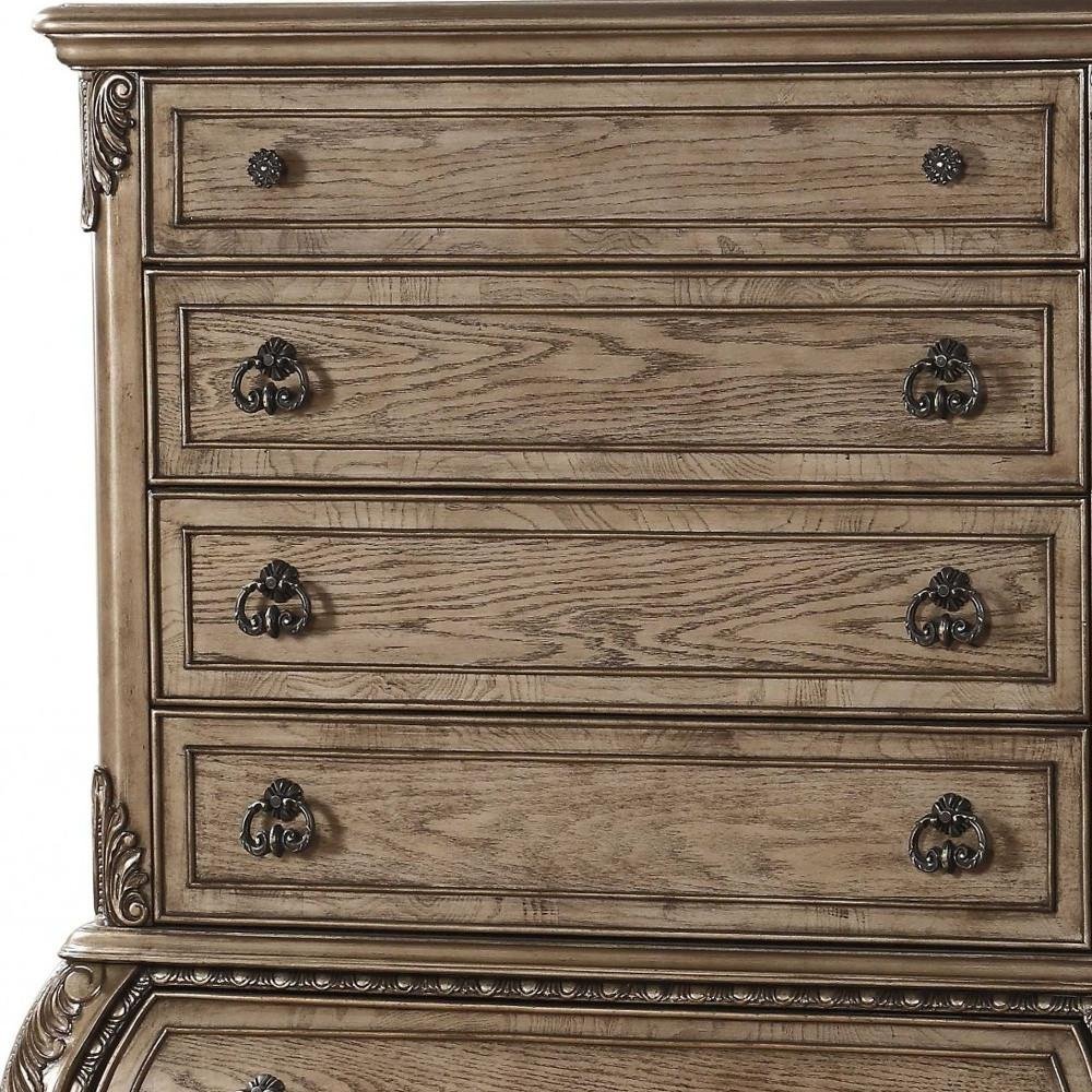 Brown Solid Wood 11 Combo Dresser - 41-inch