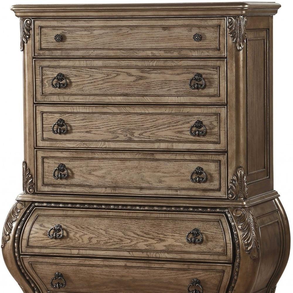 Brown Solid Wood 11 Combo Dresser - 41-inch