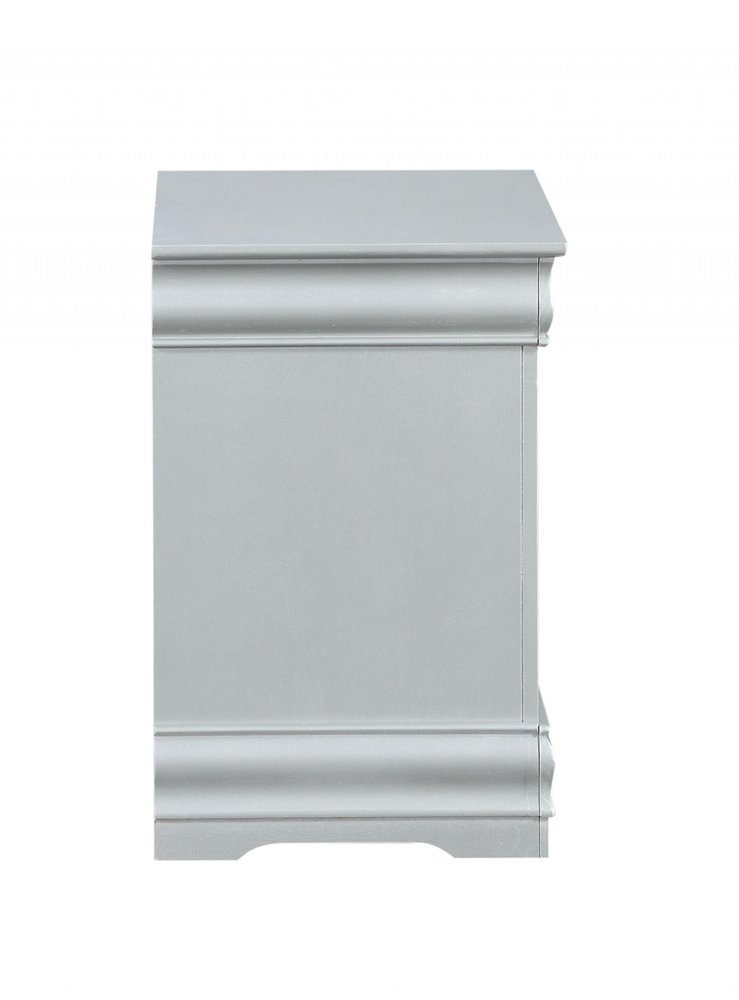 Platinum Two Drawers Nightstand - 24-inch