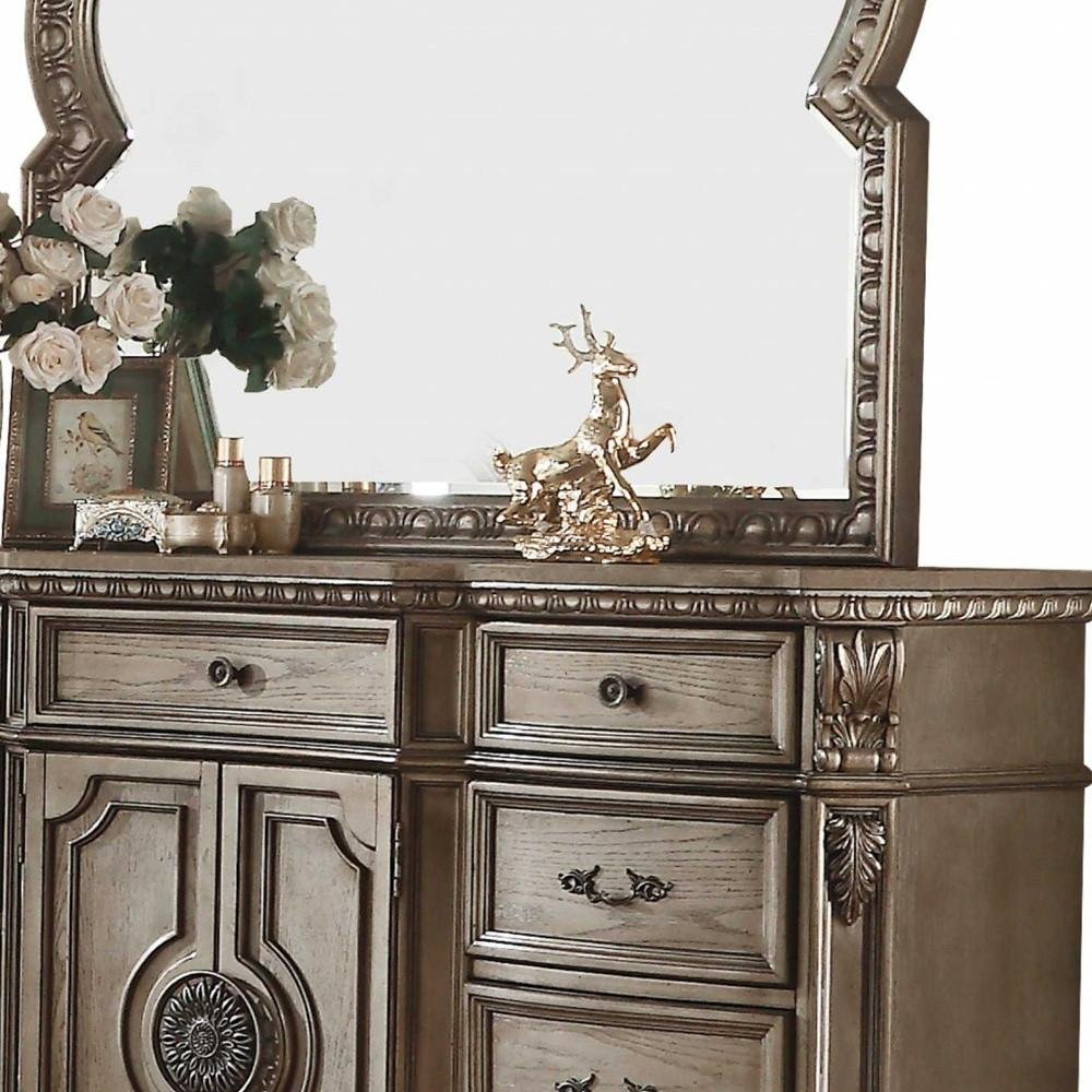 Brown Solid Wood Nine Drawer Combo Dresser - 42-inch