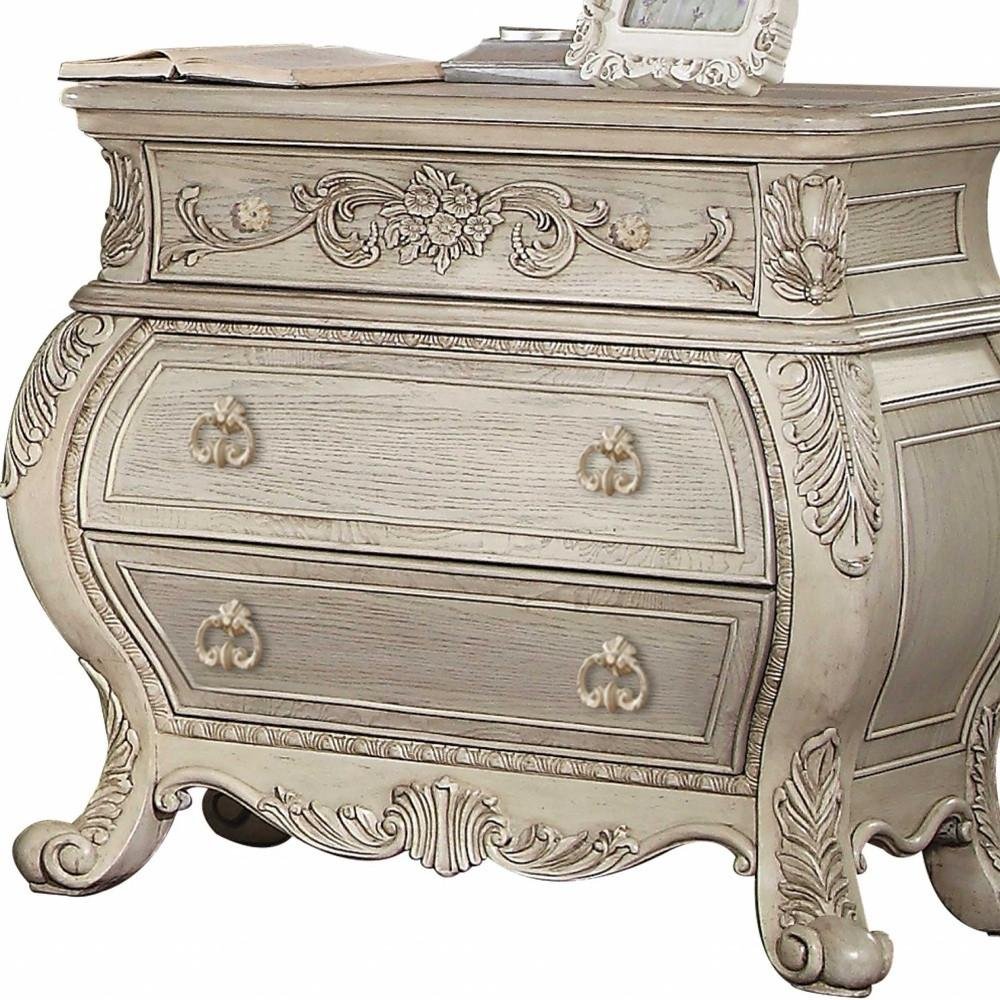 Platinum Two Drawers Nightstand - 24-inch