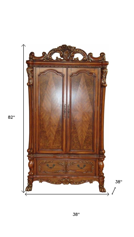 Brown Solid and Manufactured Wood - 82-inch