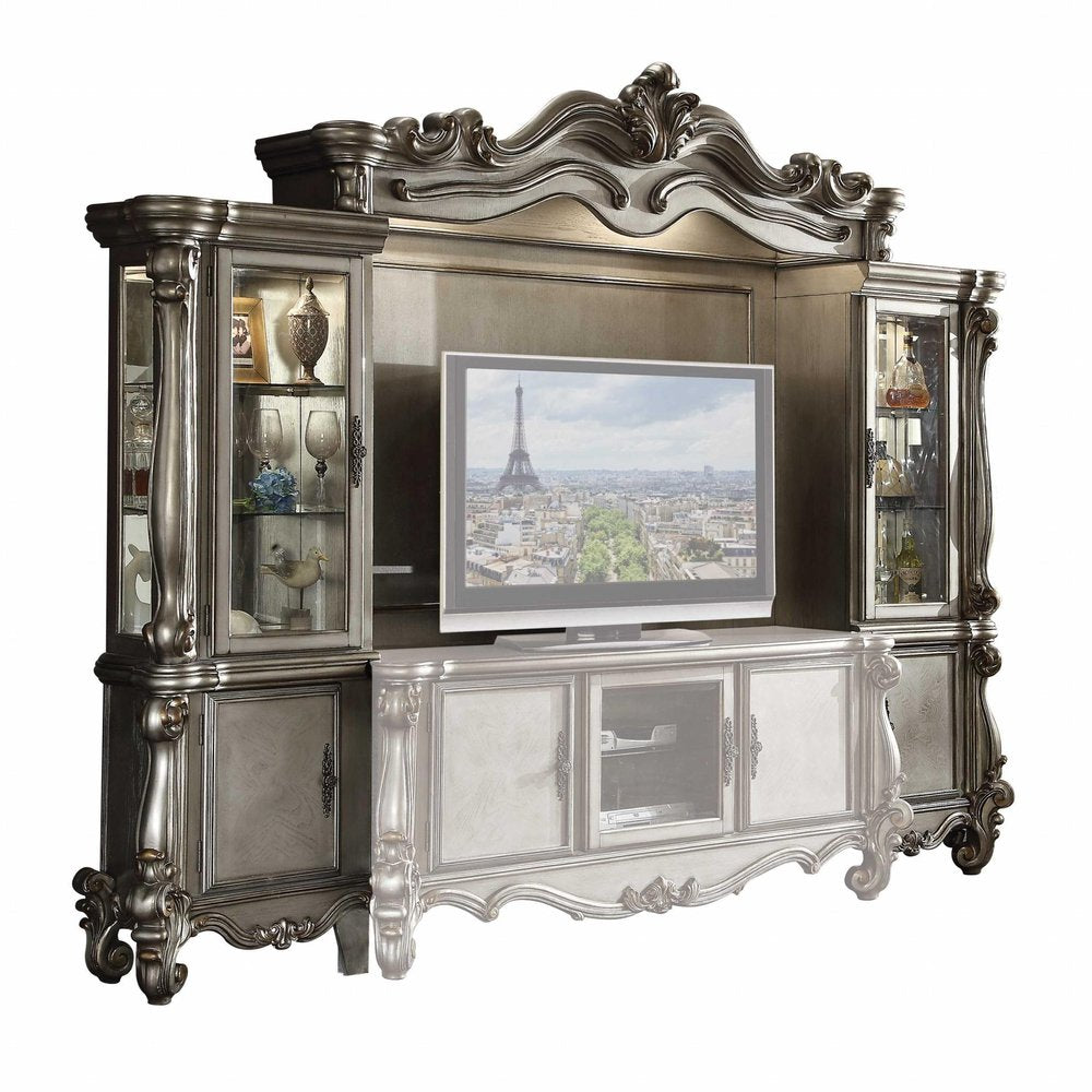 Platinum Solid Wood Floating Mount Entertainment Center - 118-inch