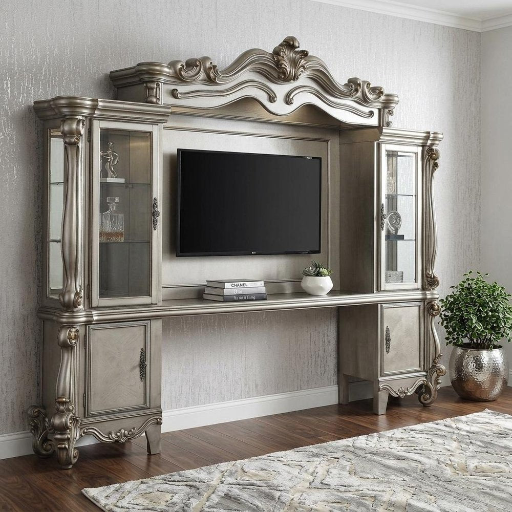 Platinum Solid Wood Floating Mount Entertainment Center - 118-inch