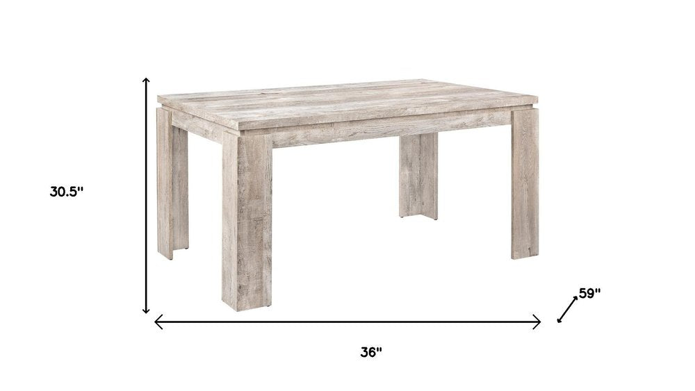 Taupe Dining Table - 36-inch