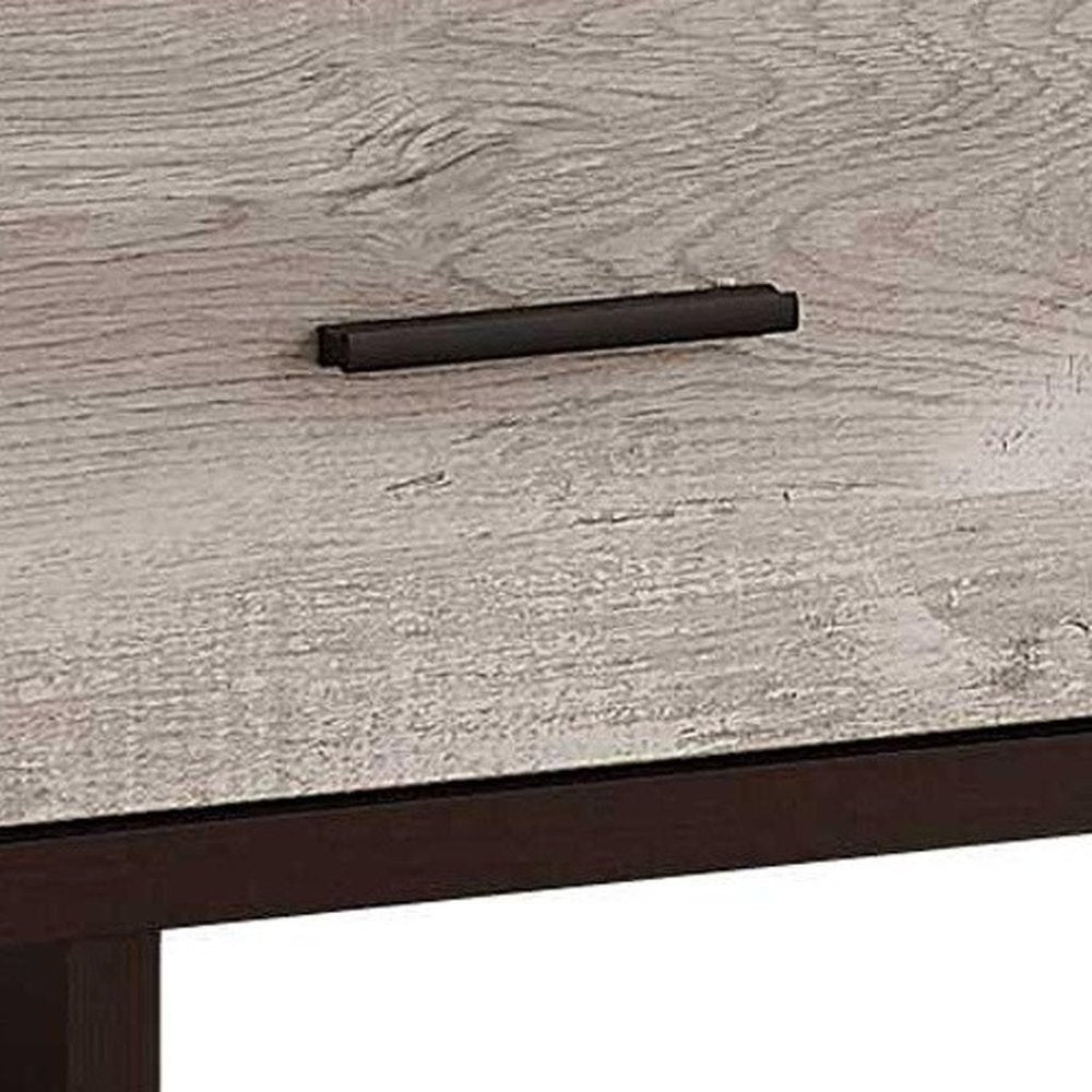 Wood Brown Cabinet Enclosed Storage TV Stand - 47-inch