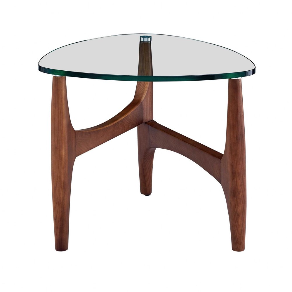 Clear Tempered Glass End Table - 20-inch