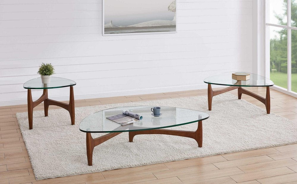 Clear Tempered Glass End Table - 20-inch