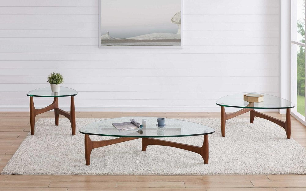 Clear Tempered Glass End Table - 20-inch