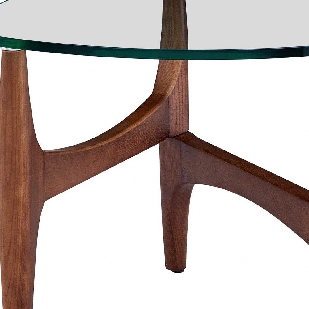 Clear Tempered Glass End Table - 20-inch