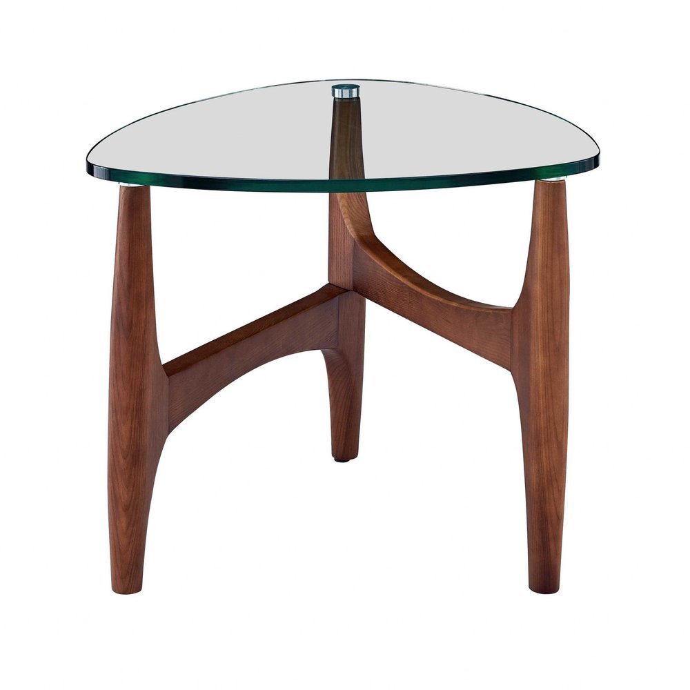 Clear Tempered Glass End Table - 20-inch