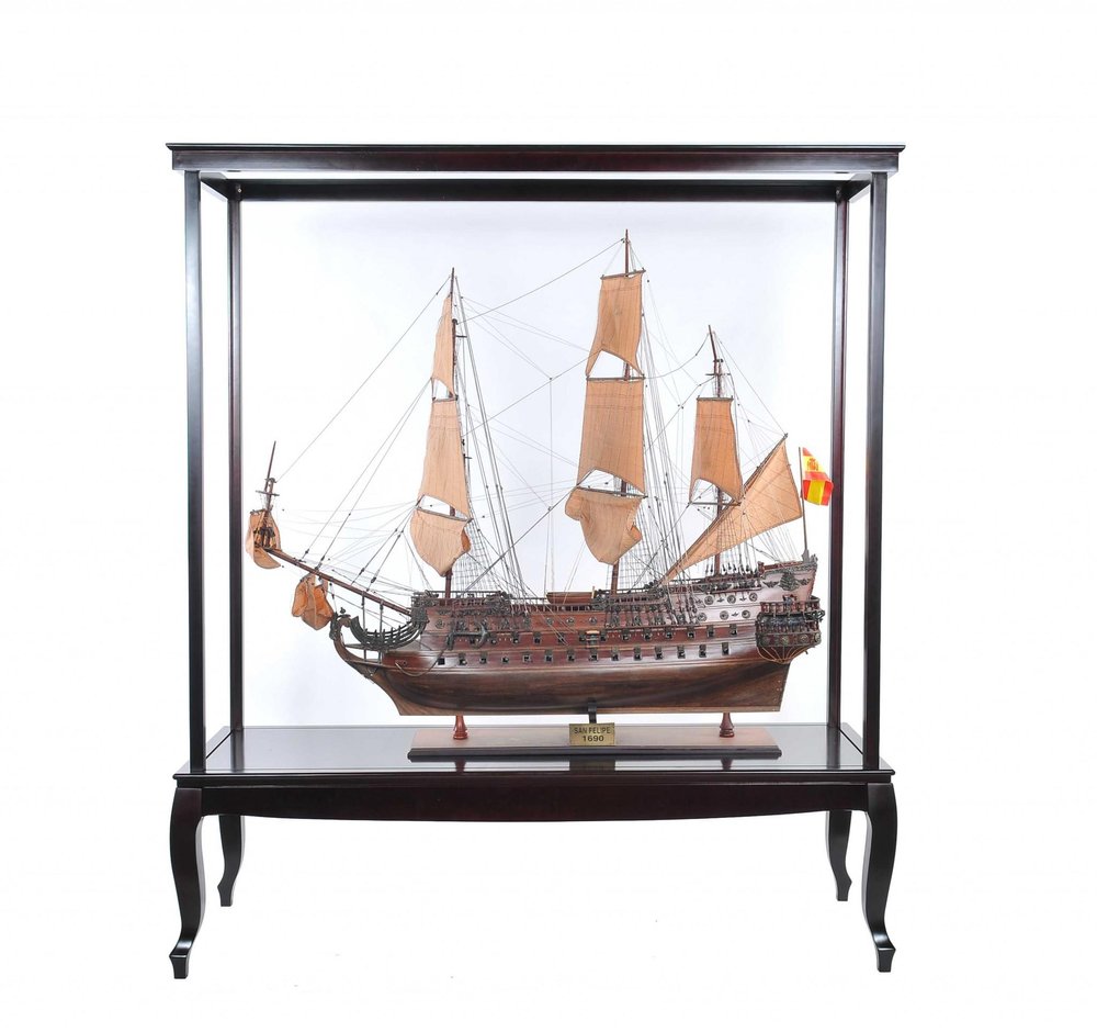 Dark Brown Glass Standard Display Stand - 23-inch