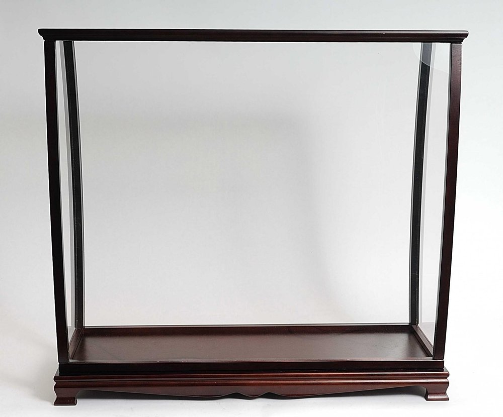 Dark Brown Solid Wood Frame Display Stand - 40-inch