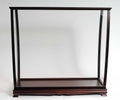 Dark Brown Solid Wood Frame Display Stand - 40-inch
