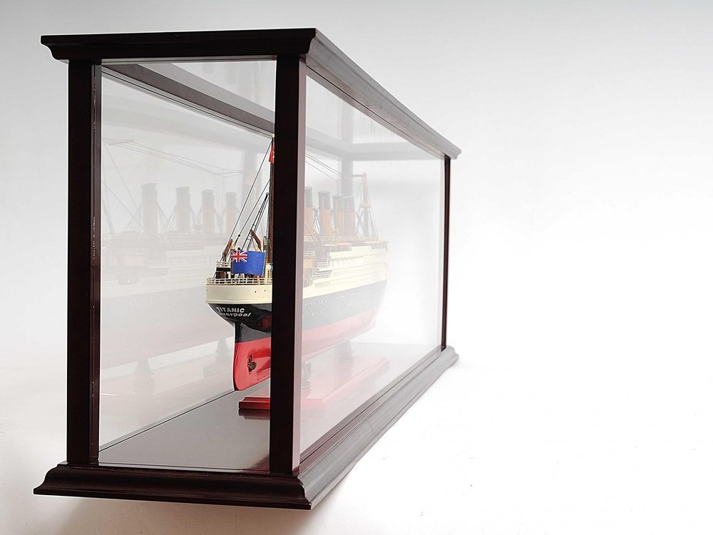 Dark Brown Glass Standard Display Stand - 39-inch