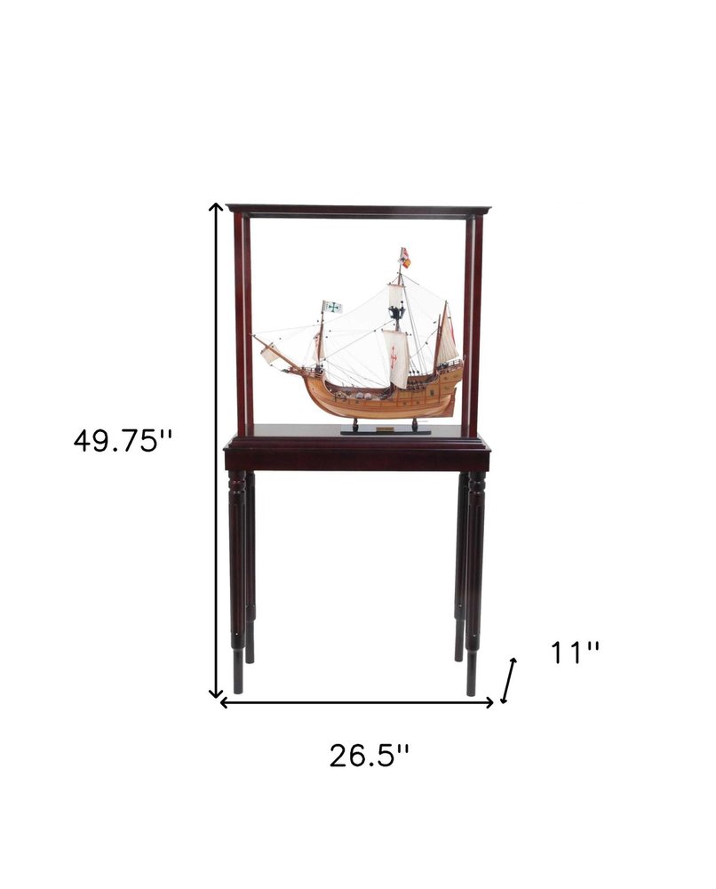 Small Floor Display Case - 11 X 26.5 X 49.75-inch