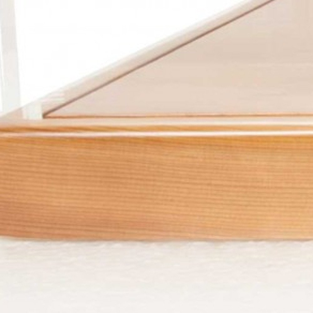 Wood Brown Glass Standard Display Stand - 28-inch