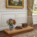 Wood Brown Glass Standard Display Stand - 28-inch