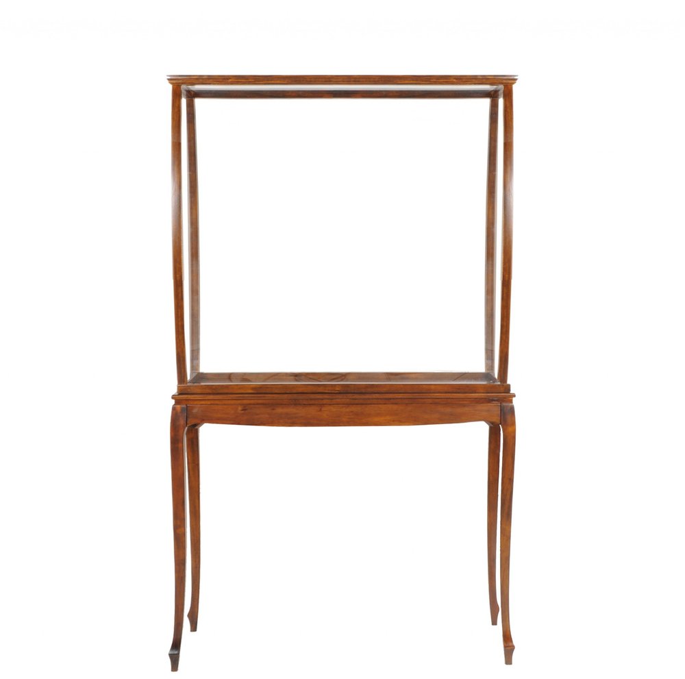 Brown and Clear Glass Standard Display Stand - 15-inch