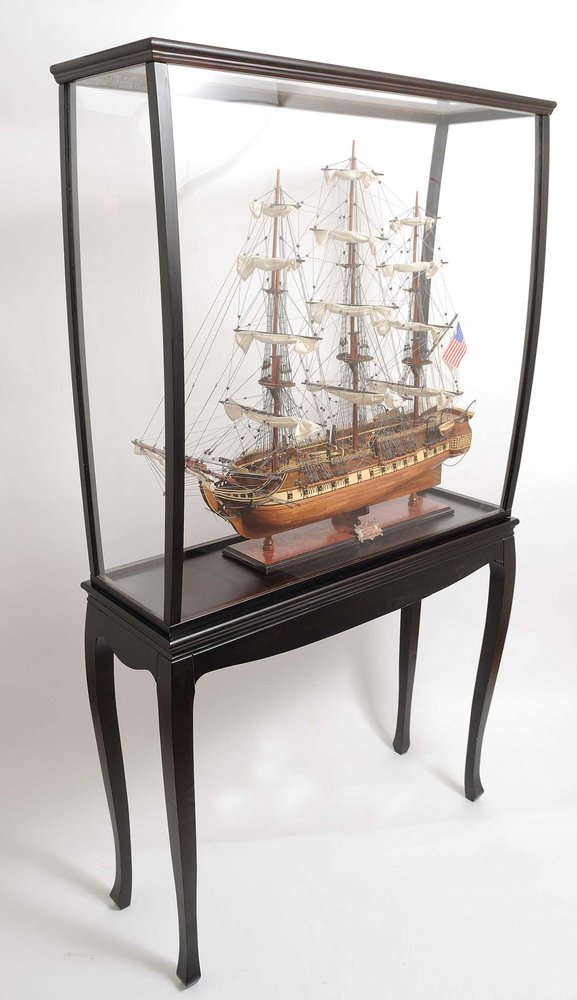 Black and Clear Glass Standard Display Stand - 14-inch