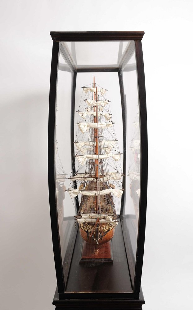 Black and Clear Glass Standard Display Stand - 14-inch