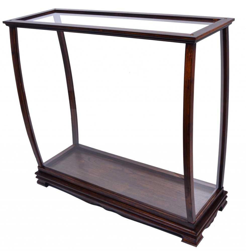 Silver and Clear Glass Standard Display Stand - 14-inch