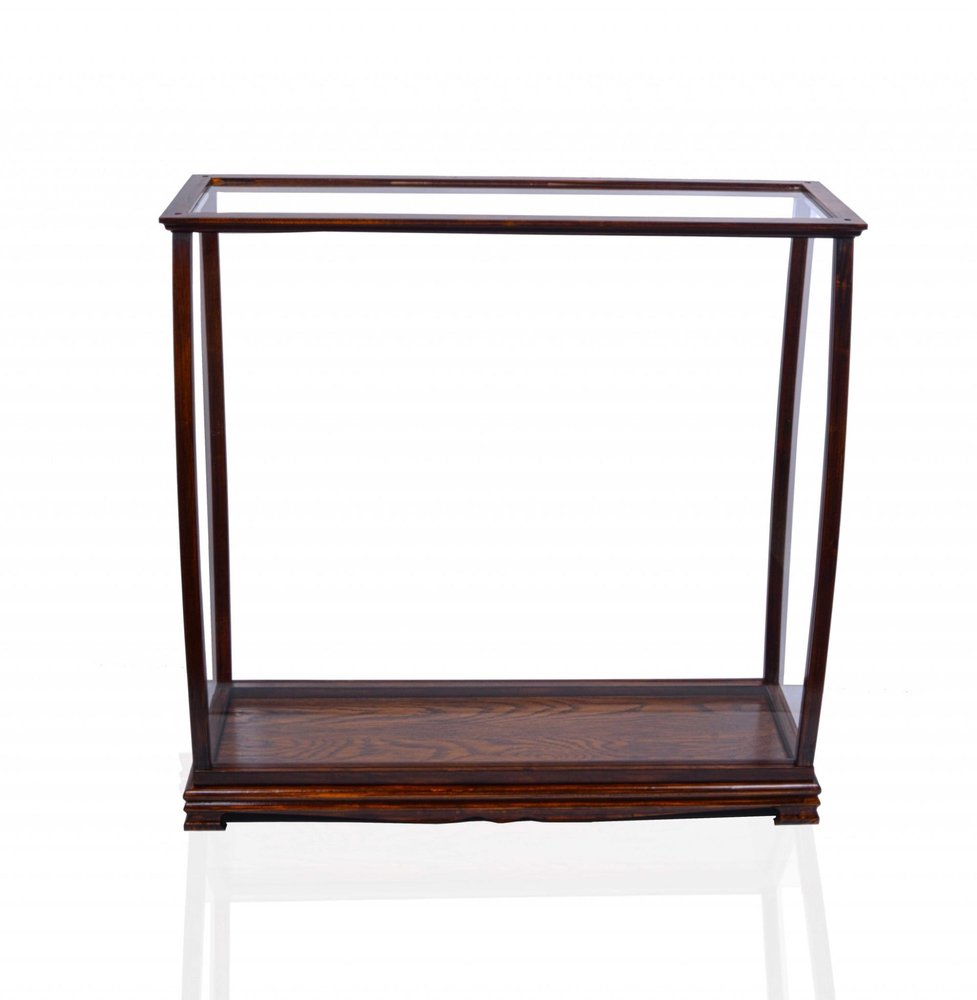 Silver and Clear Glass Standard Display Stand - 14-inch