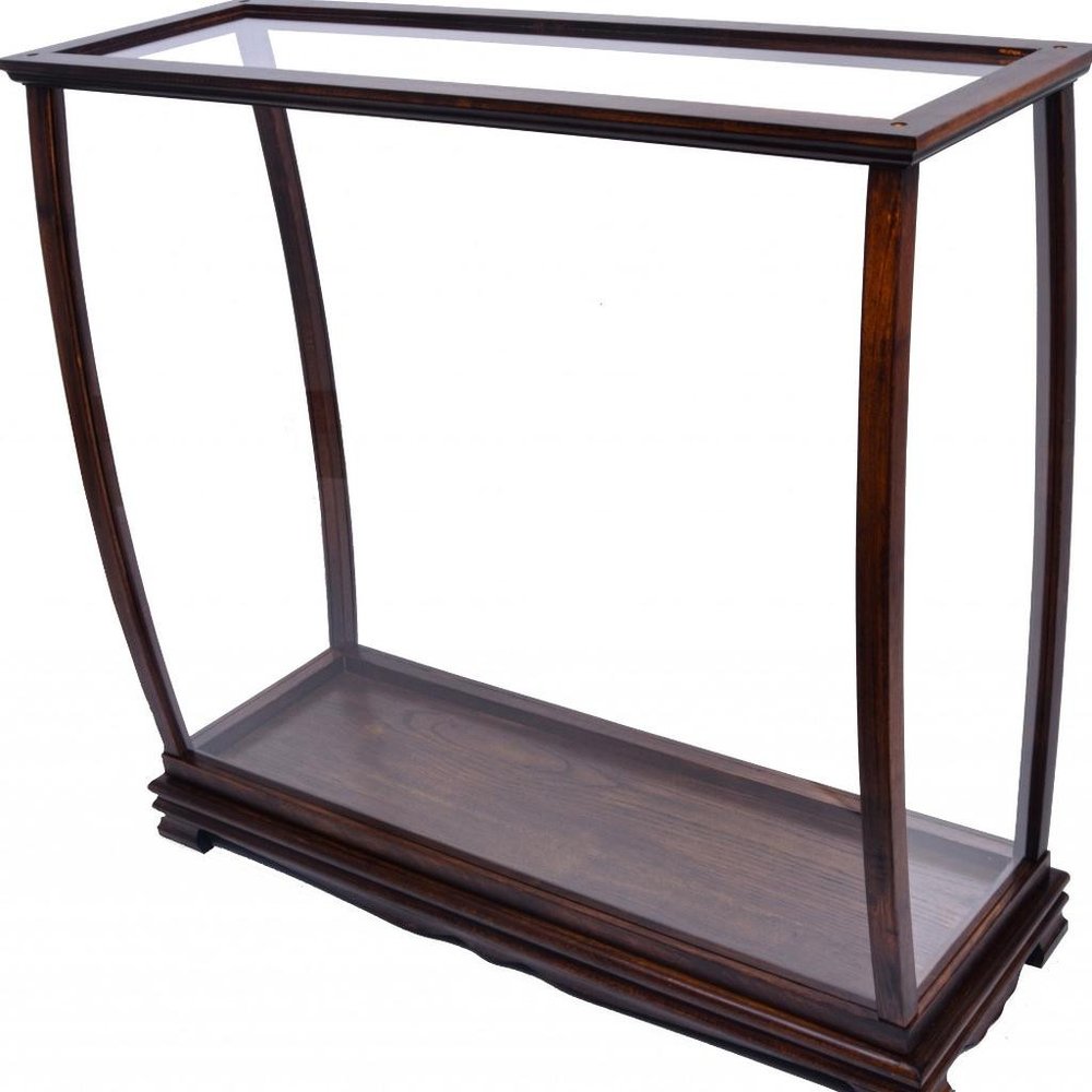 Silver and Clear Glass Standard Display Stand - 14-inch
