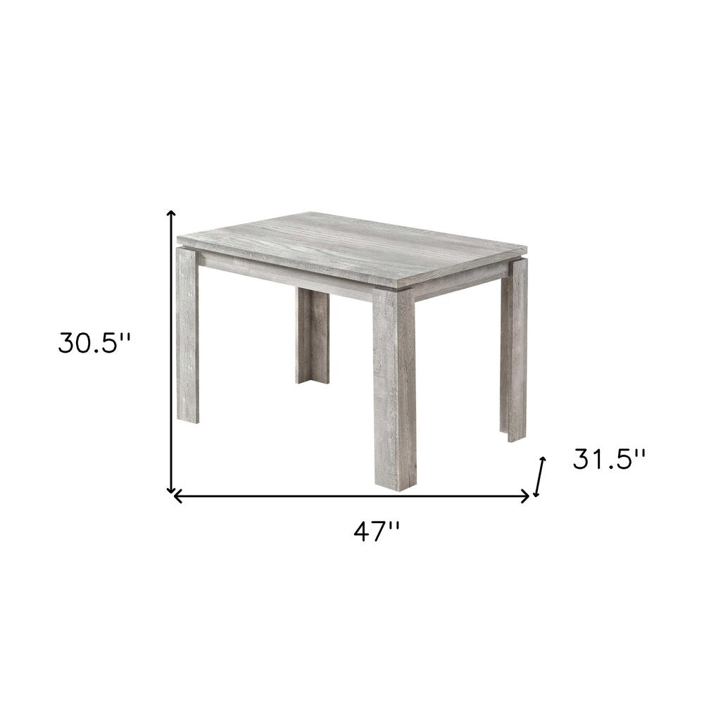 Gray Dining Table - 47-inch