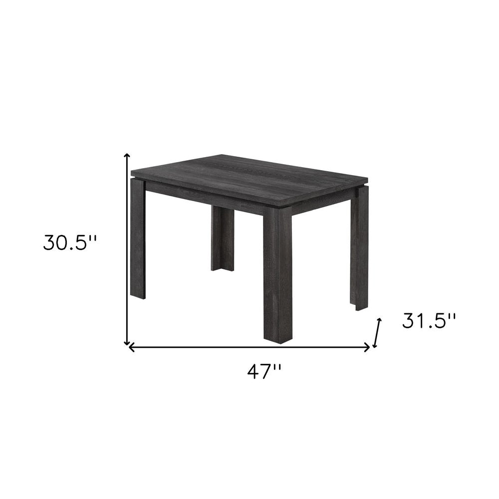 Black Dining Table - 47-inch