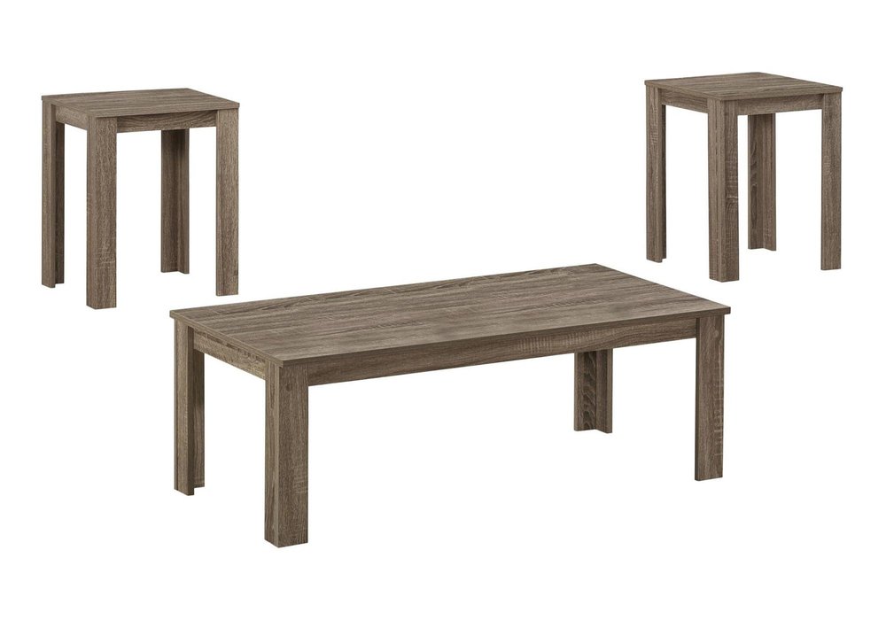 Set of Three 44 Taupe Coffee Table