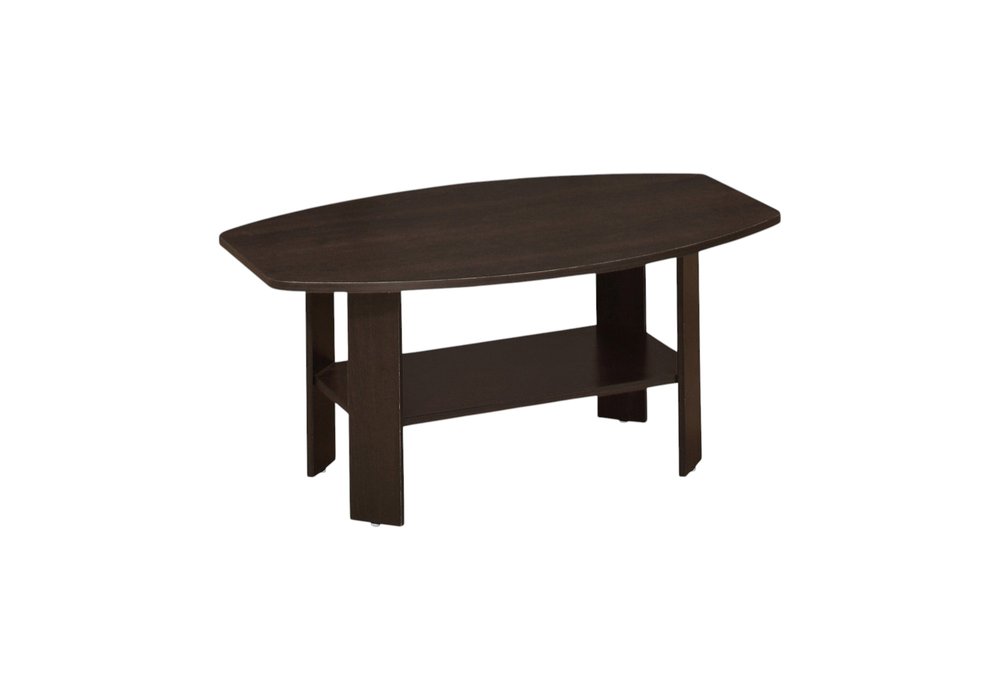 Set of Three 36 Brown Coffee Table with Shelf