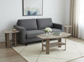 Set of Three 36 Taupe Coffee Table with Shelf