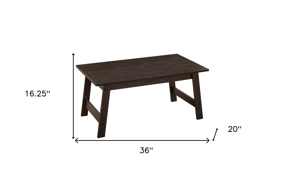 Set of Three 36 Espresso Coffee Table