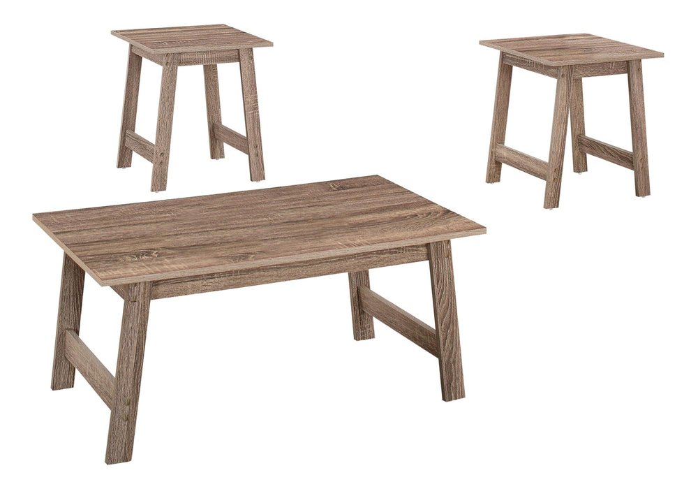 Set of Three 36 Taupe Coffee Table