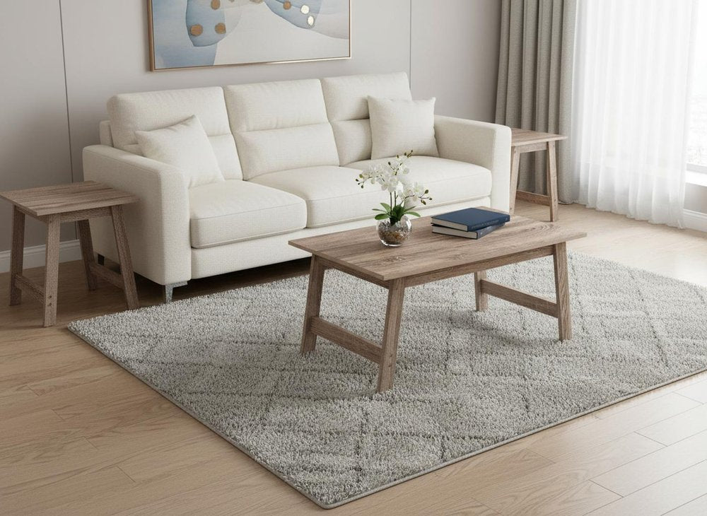 Set of Three 36 Taupe Coffee Table