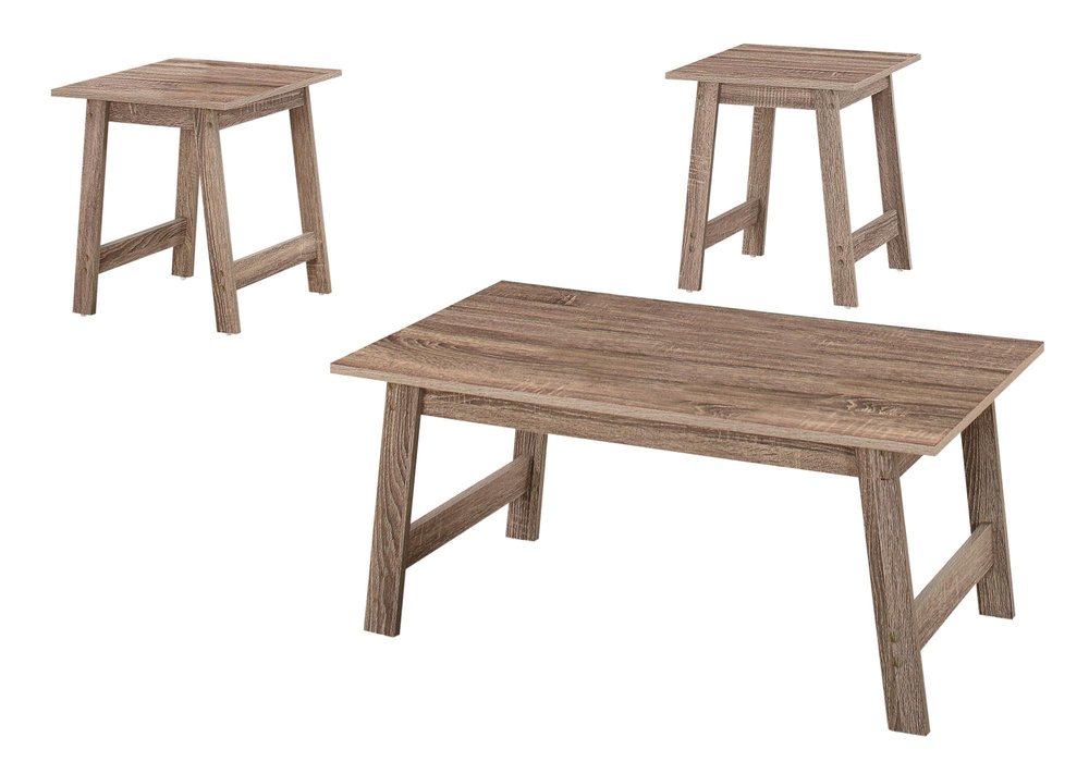 Set of Three 36 Taupe Coffee Table