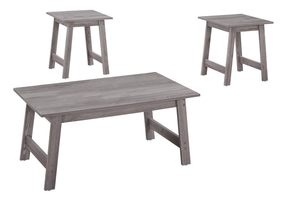 Set of Three 36 Gray Coffee Table